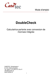 Caretec DoubleCheck Mode D'emploi