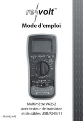 Revolt VA252 Mode D'emploi