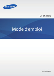 Samsung GT-S6310N Mode D'emploi