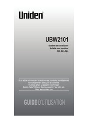 Uniden UBW2101 Guide D'utilisation