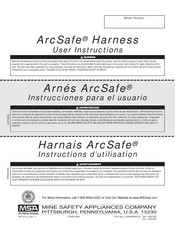 MSA Harnais ArcSafe Instructions D'utilisation