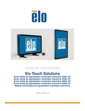 Elo Touch Solutions 5500L Guide De L'utilisateur