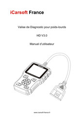 iCarsoft HD V3.0 Manuel D'utilisateur