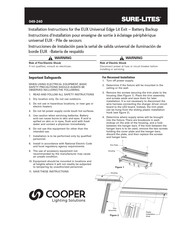 Cooper Lighting SURE-LITES Instructions D'installation