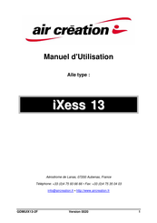 Air Creation iXess 13 Manuel D'utilisation