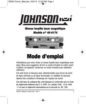 Johnson Level & Tool 40-6174 Mode D'emploi