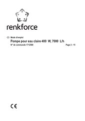 Renkforce 1712588 Mode D'emploi