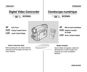 Samsung SCD903 Mode D'emploi