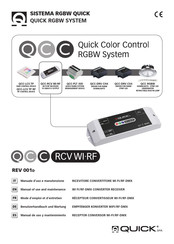 Quick QCC RCV WI-RF Mode D'emploi Et D'entretien