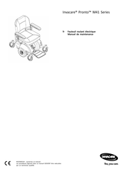 Invacare Pronto M41 Série Manuel De Maintenance