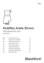 Blatchford Multiflex Ankle Instructions D'utilisation