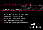 Lotus ILMJR20 Manuel D'instruction