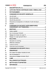 VARO POWER PLUS XQ POWXQG7510 Consignes De Sécurité