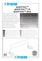 Tractel guard trac plus Manuel D'installation, D'emploi Et D'entretien