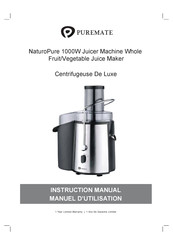 PureMate NaturoPure PM 3022 Deluxe Manuel D'utilisation