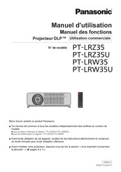 Panasonic PT-LRW35U Manuel D'utilisation