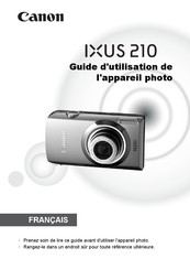 Canon IXUS 210 Guide D'utilisation