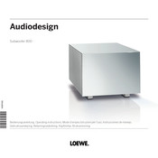 Loewe Audiodesign 800 Mode D'emploi