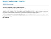 Dell U2713Hb Guide D'utilisation