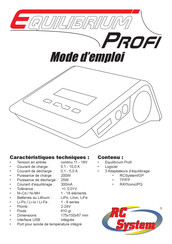 RC System Equilibrium PROFI Mode D'emploi