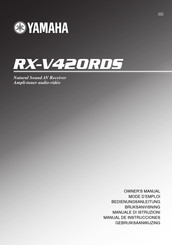 Yamaha RX-V420RDS Mode D'emploi