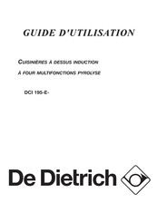De Dietrich DCI 195-E Guide D'utilisation