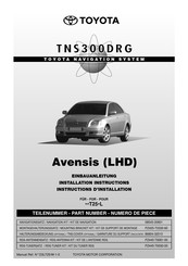 Toyota TNS300DRG Guide De L'utilisateur Et Instructions D'installation