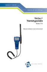 TSI TH-CALC 7415 Manuel D'utilisation Et De Fonctionnement