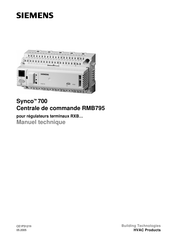 Siemens Synco 700 Manuel Technique