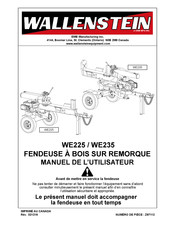 Wallenstein WE225 Manuel De L'utilisateur