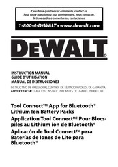 DeWalt Tool Connect Guide D'utilisation