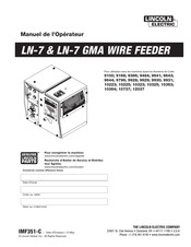 Lincoln Electric LN-7 GMA Manuel De L'opérateur