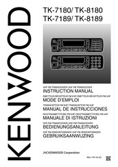 Kenwood TK-8180 Mode D'emploi