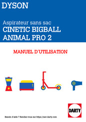 Dyson animal pro 2 Manuel D'utilisation