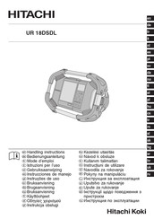 Hitachi Koki UR 18DSDL Mode D'emploi