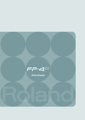 Roland FP-4F Mode D'emploi