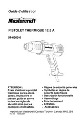 MasterCraft 54-6505-6 Guide D'utilisation