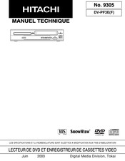 Hitachi 9305 Manuel Technique