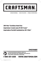 Craftsman CMCVH001 Guide D'utilisation