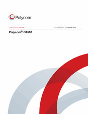 Polycom G7500 Guide D'utilisation