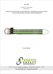 Kratos Safety FA 10 903 00 Notice D'utilisation Et D'entretien