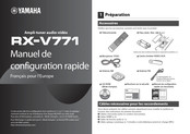 Yamaha RX-V771 Manuel De Configuration