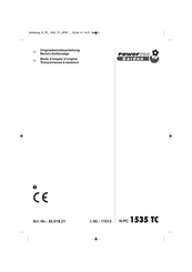 POWERTEC Garden N-PC 1535 TC Mode D'emploi D'origine