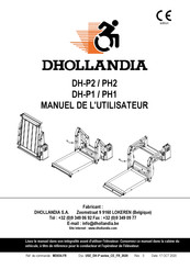 Dhollandia PH1 Manuel De L'utilisateur