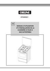 ORLINE OFSG5060/1 Manuel D'utilisation Et D'installation