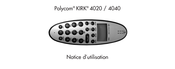 Polycom KIRK 4020 Notice D'utilisation