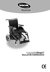 Invacare Mirage Manuel De Maintenance