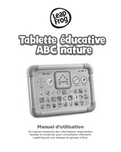 Leap Frog Tablette éducative ABC nature Manuel D'utilisation