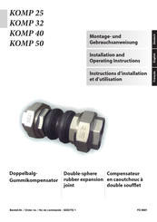 Dimplex KOMP 50 Instructions D'installation Et D'utilisation