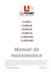 ULPOWER UL26OiSK Manuel De Maintenance
